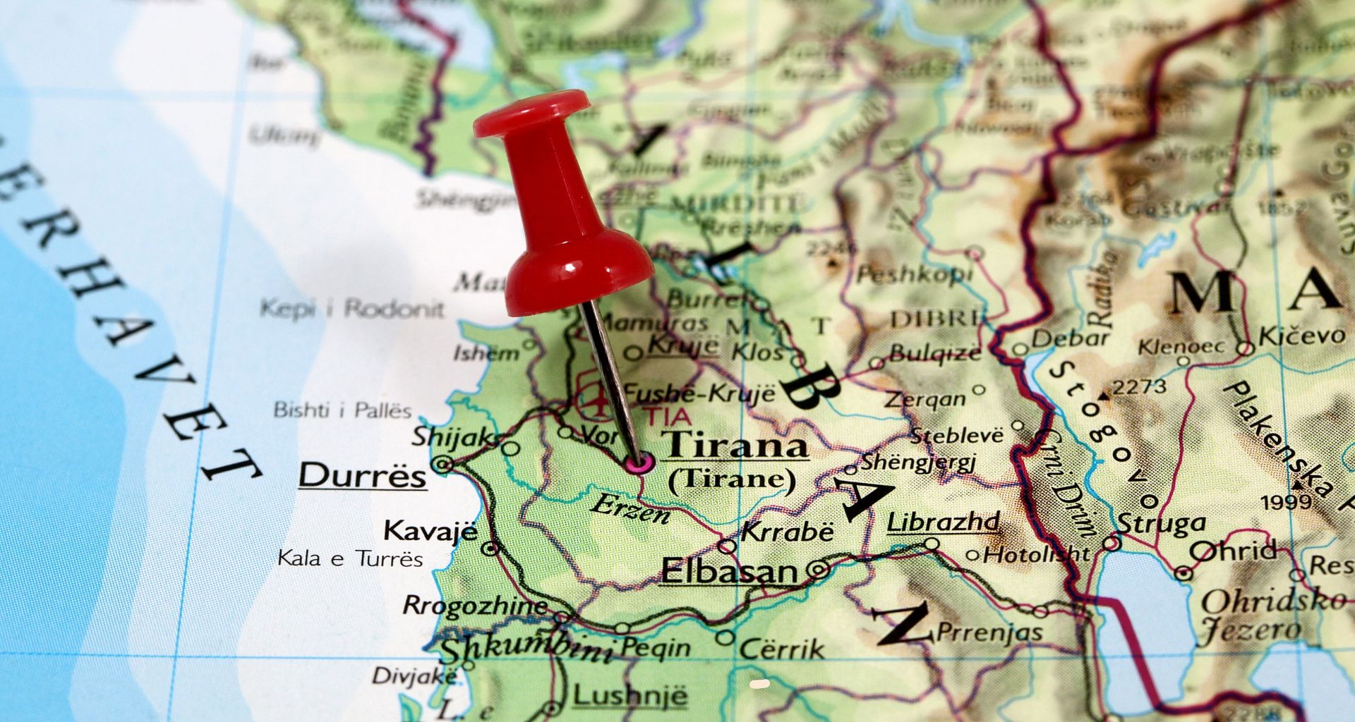 albanie-tirana-on-the-map