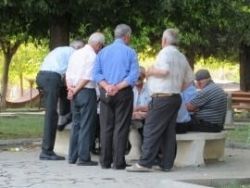 Mannengroep Albanië